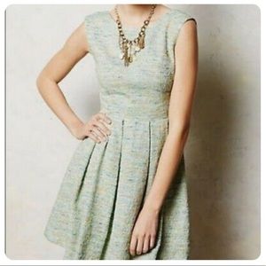 Anthropologie paper moon metallic dress size large